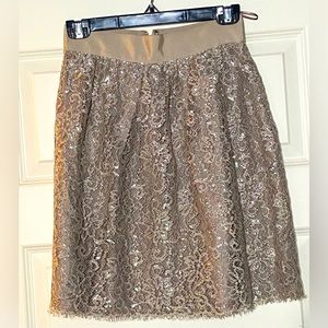 J. Crew Metallic Skirt Size 0